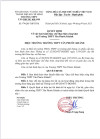 QUYẾT ĐỊNH VỀ VIỆC BAN HÀNH QUY CHẾ THỰC HIỆN CÔNG KHAI  TẠI TRƯỜNG THPT TÂN PHƯỚC KHÁNH