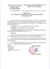 THÔNG BÁO VỀ VIỆC TRIỆU TẬP HỌC SINH KHỐI 10, 11, 12 THAM DỰ LỄ TỰU TRƯỜNG NĂM HỌC 2026 - 2027