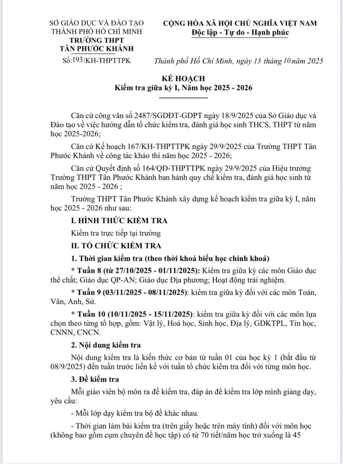 193 13102025 Ke hoach kiem tra giua ky I NH 2025 2026
